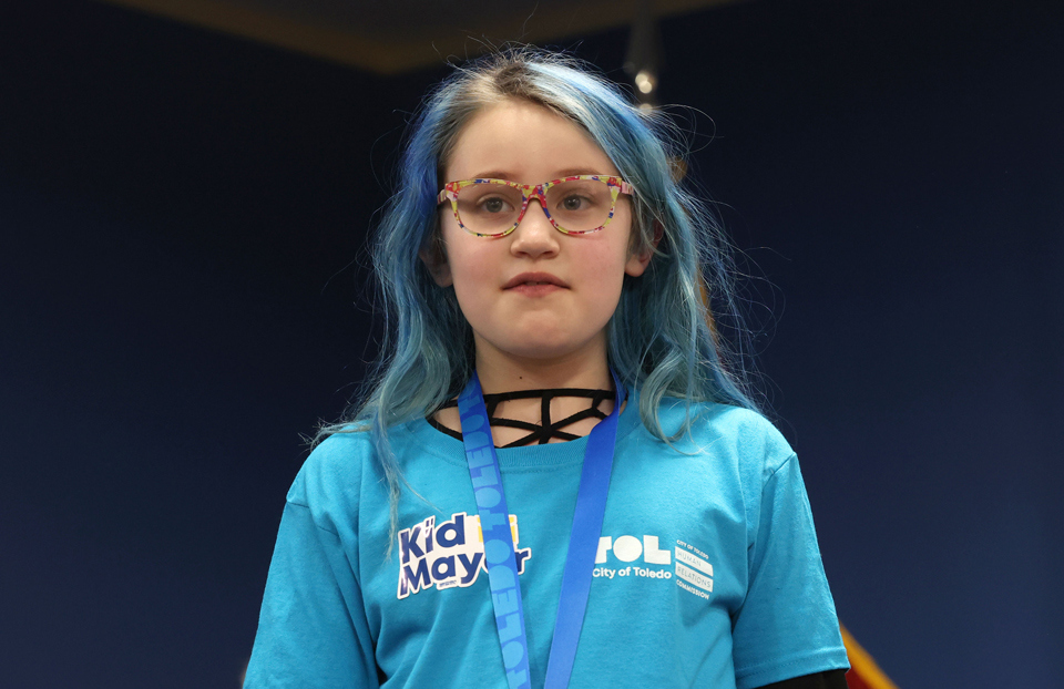 Kid Mayor Evelyn Bush