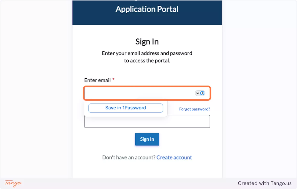 Enter your new login information to sign in
