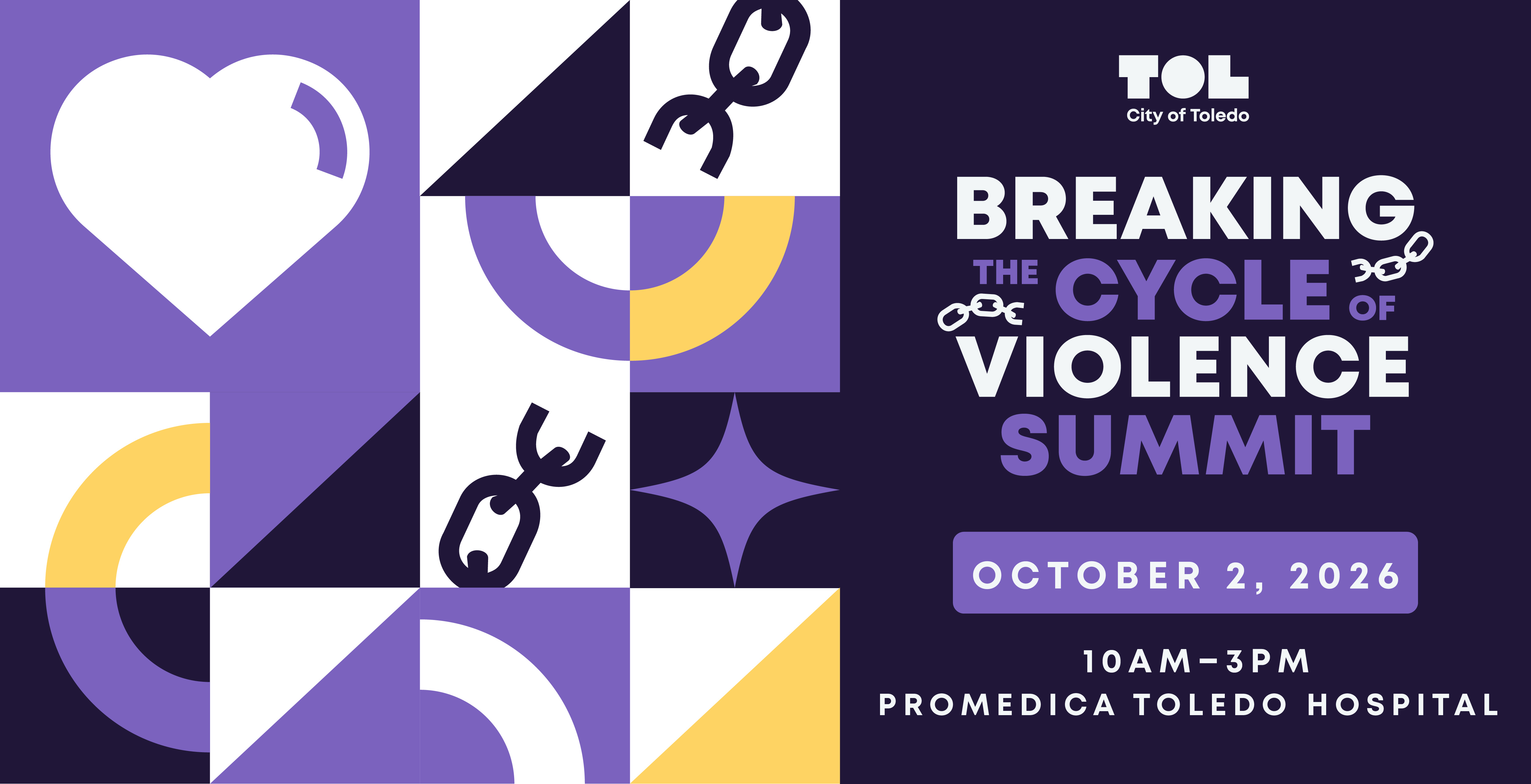 Graphic for Breaking the Cycle of Violence Summit, October 2, 2026