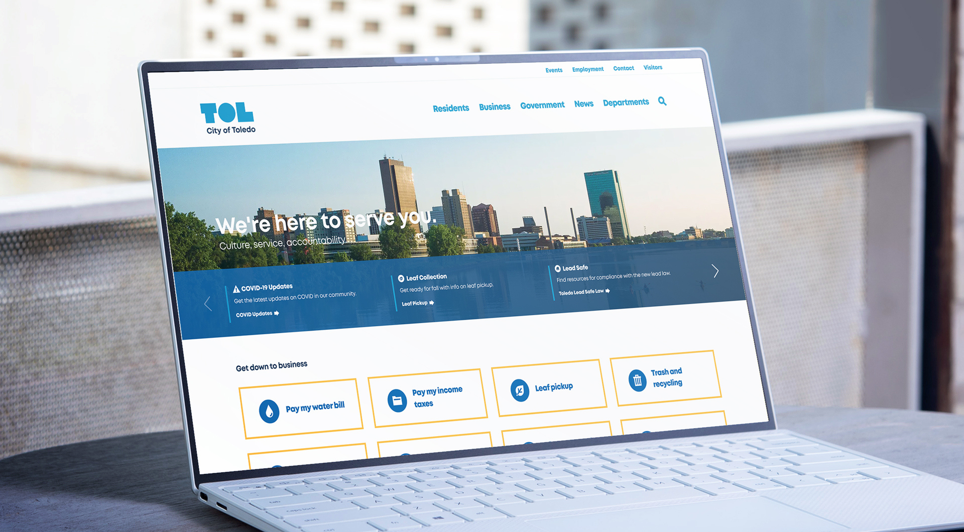 New City of Toledo Website Screenshot