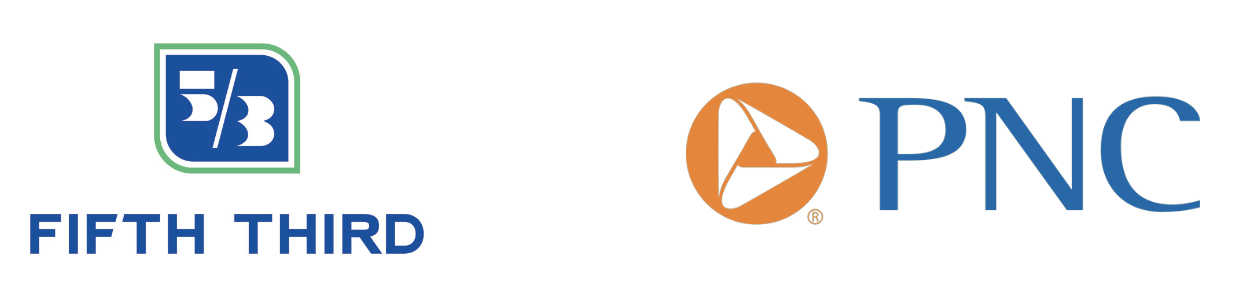 Logos for Fifth Third Bank and PNC Bank